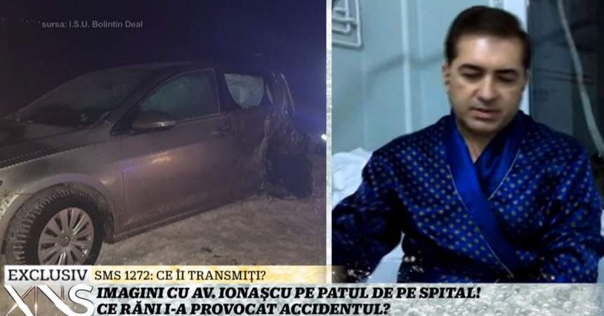 Primele imagini de pe patul de spital cu avocatul Daniel Ionașcu, după accidentul rutier suferit. Când va fi externat