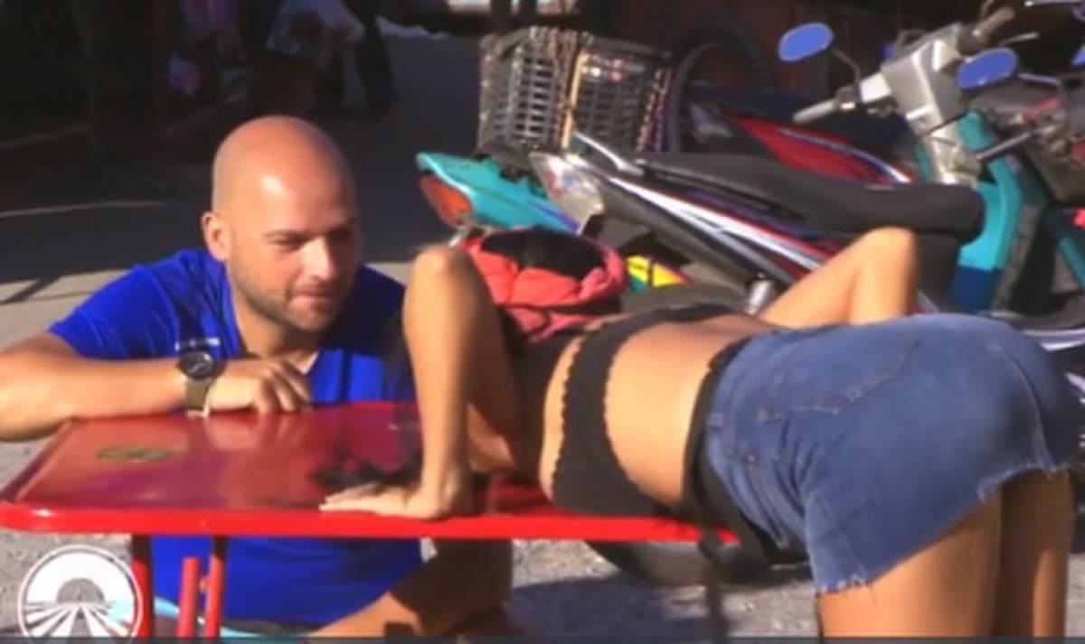 VIDEO / Ce imagine sexy! Poziții incendiare cu Daniela Crudu, la "Asia Express"