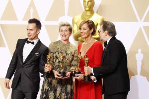 FOTO / Frances McDormand, premiată cu Oscar, rămasă fără trofeu după ce un individ l-a furat și a fugit cu el