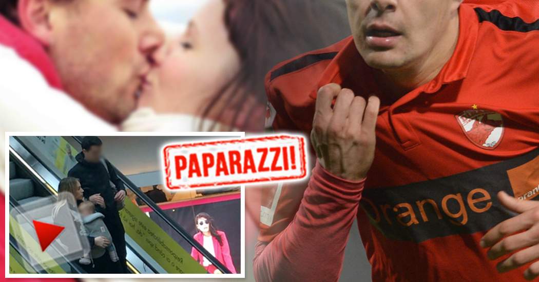 VIDEO PAPARAZZI / Aşa ceva se vede rar! Cum este protejat de soţie un fotbalist de la Dinamo înaintea duelurilor pentru evitarea retrogradării