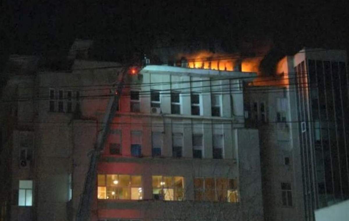 VIDEO / Alertă în Iaşi! Incendiu devastator la Spitalul de Boli Cardiovasculare. Pacienţi în stare critică evacuaţi