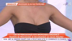 VIDEO / Raluca Dumitru, în costum de baie în direct. Asistenta TV a obținut un bronz ciocolatiu perfect