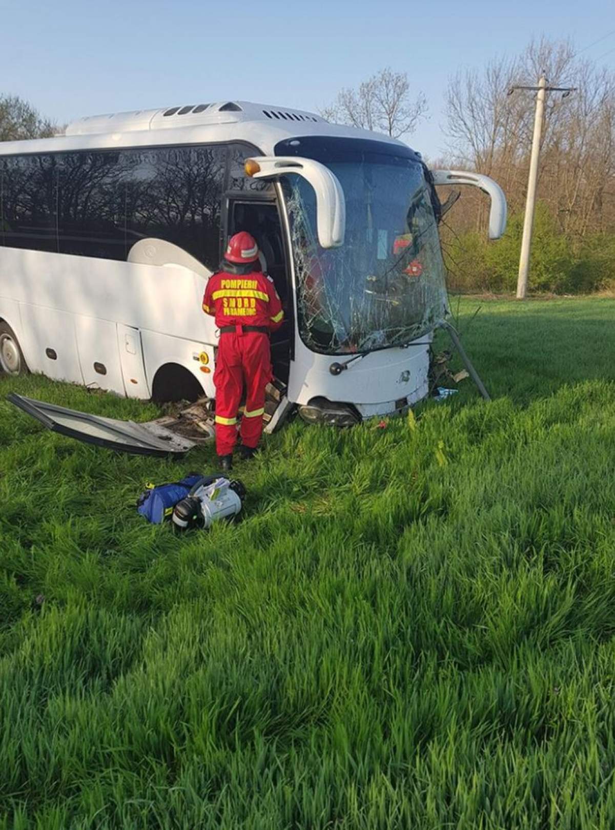 VIDEO / Accident grav în Teleorman în această dimineaţă. 14 răniţi şi o persoană decedată! A fost activat Planul Roşu de intervenţie