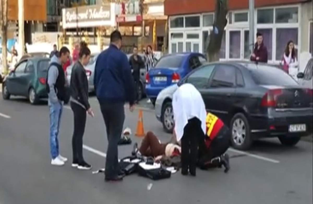 VIDEO / Accident şocant în Mamaia. O femeie s-a aruncat în faţa maşinii