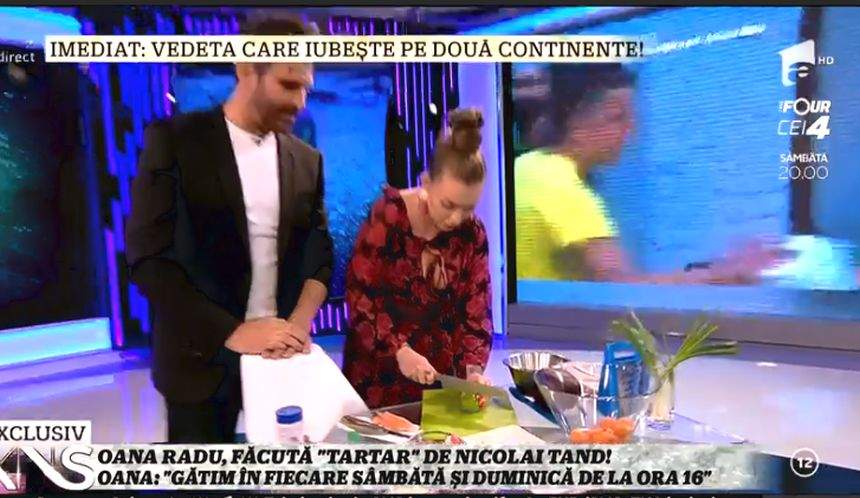 VIDEO / Oana Radu, pusă să gătească în direct. S-a făcut de ruşine sau a trecut proba cu brio?