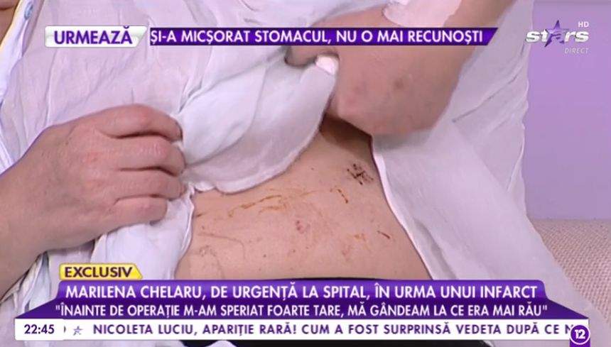 VIDEO /  Marinela Chelaru a trecut prin cel mai negru coşmar. Actriţa a făcut infarct. "Mi-am luat la revedere de la prieteni"