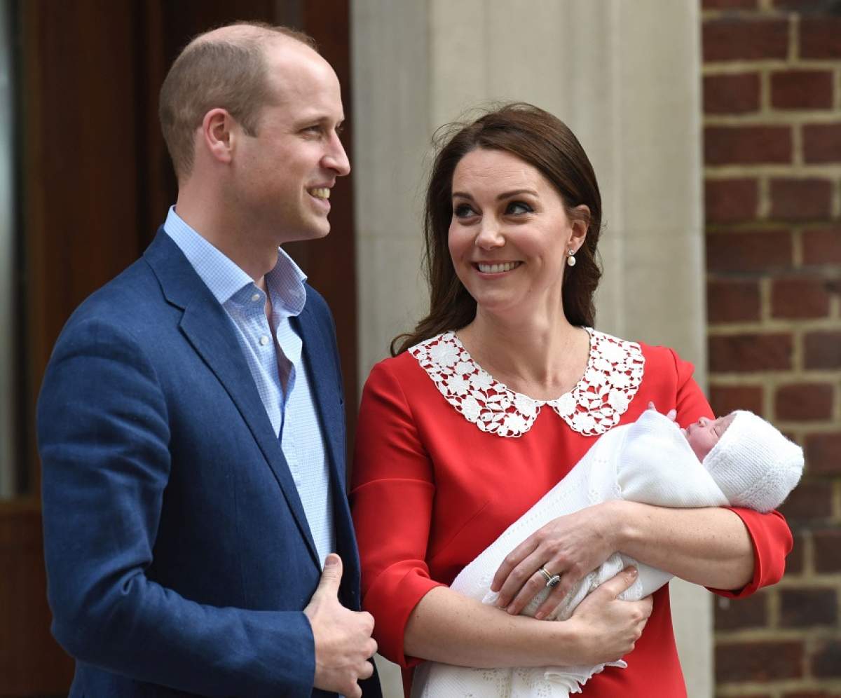 S-a aflat numele bebelușului regal! Cum se numeşte cel de-al treilea copil născut de Kate Middleton