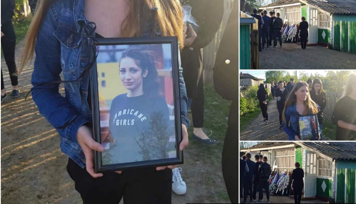 VIDEO / Imaginile durerii! Oamenii au venit să îşi ia rămas bun de la Petronela, tânăra ucisă în Botoşani