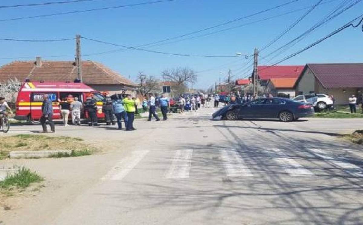 Accident grav lângă Timişoara! Patru persoane au fost rănite