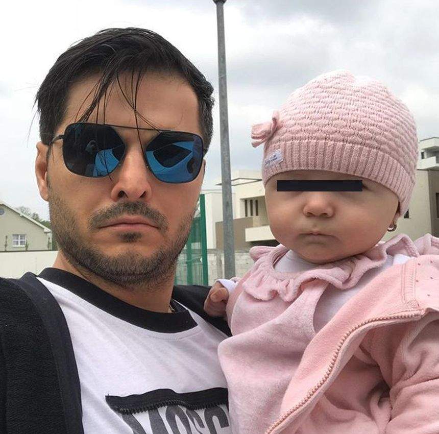 FOTO / Ce face Liviu Vârciu cu o săptămână înainte de marea petrecere dată în cinstea micuţei sale. "Bebe meu"