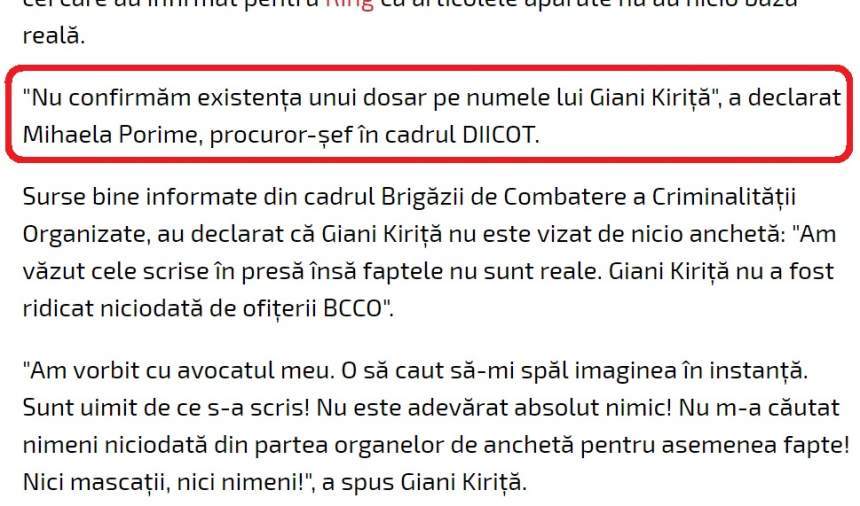EXCLUSIV / Câtă cocaină au găsit polițiștii la Giani Kiriță! Document exploziv