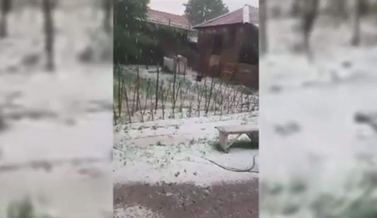 VIDEO / Imagini incredibile în Dolj, aproape de sosirea verii: „E prăpăd! A venit iarna!”