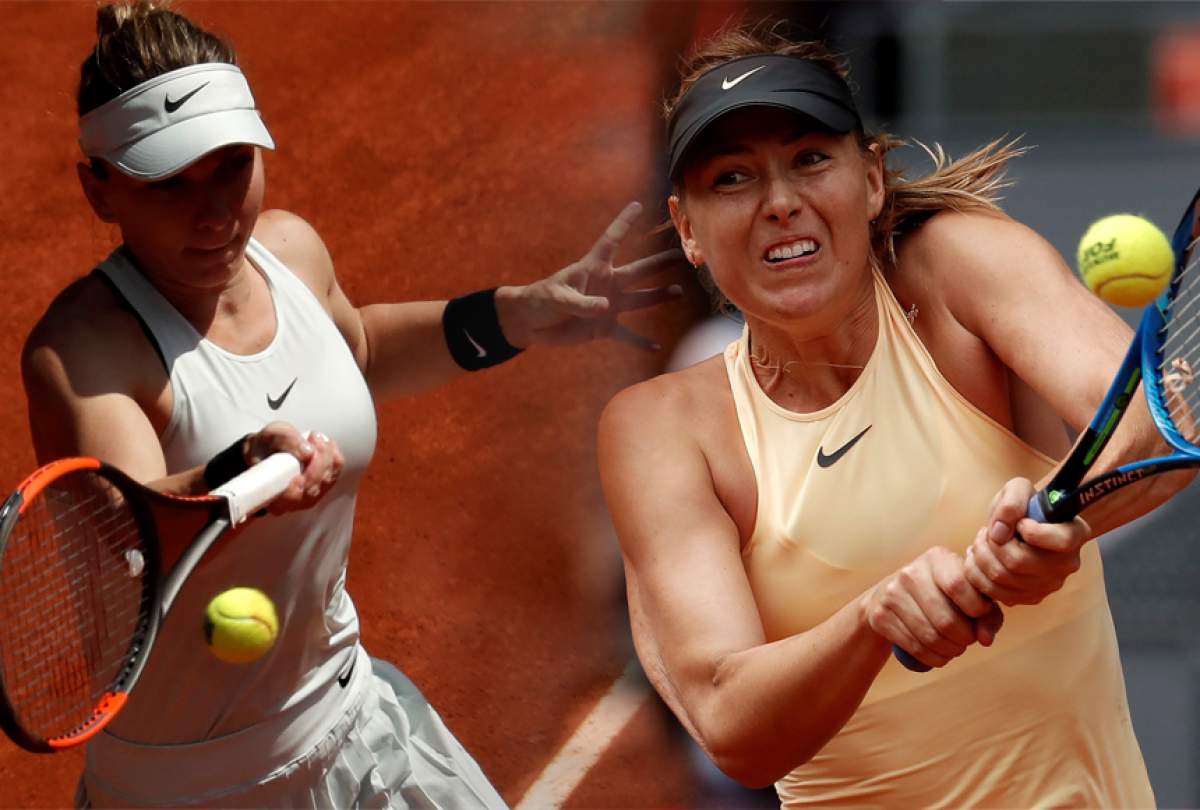 Simona Halep a învins-o pe Maria Sharapova și s-a calificat în finala turneului de la Roma!