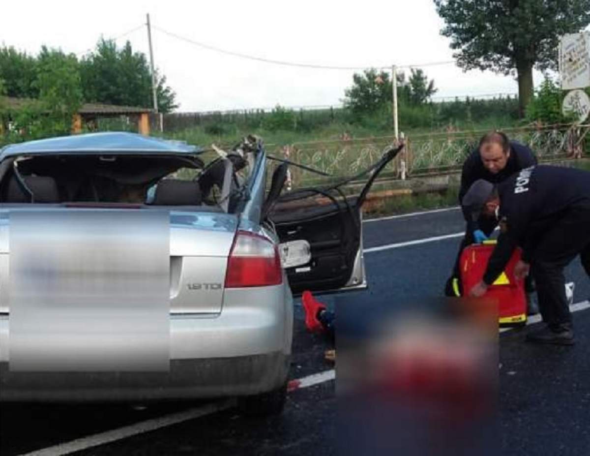 FOTO / Accident cumplit în Constanţa! Un tânăr de 24 ani a murit pe loc după ce s-a izbit cu mașina de un autobuz