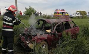 Accident auto mortal în Focșani! Mașina s-a făcut praf, iar un bărbat a murit pe loc
