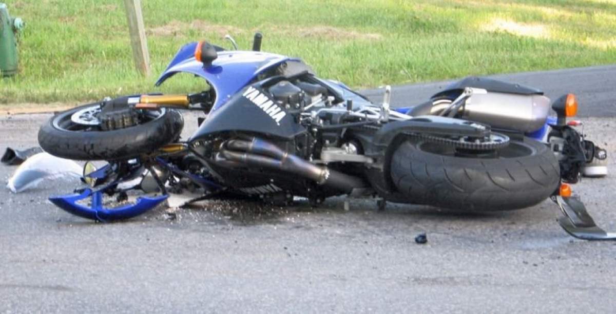 Accident grav în Giurgiu. O motociclistă de 31 de ani a fost rănită