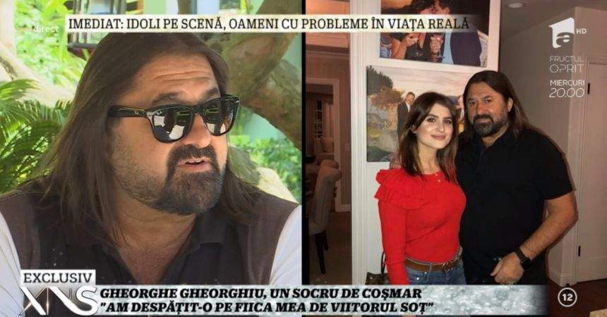 VIDEO / Gheorghe Gheorghiu şi-a influenţat fiica să renunţe la nuntă. "Un partener gelos nu e bun deloc"