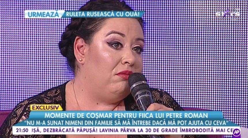 VIDEO / Oana Roman, în lacrimi la tv pentru mama ei. "A fost un şoc atât de mare, a  fost cumplit"