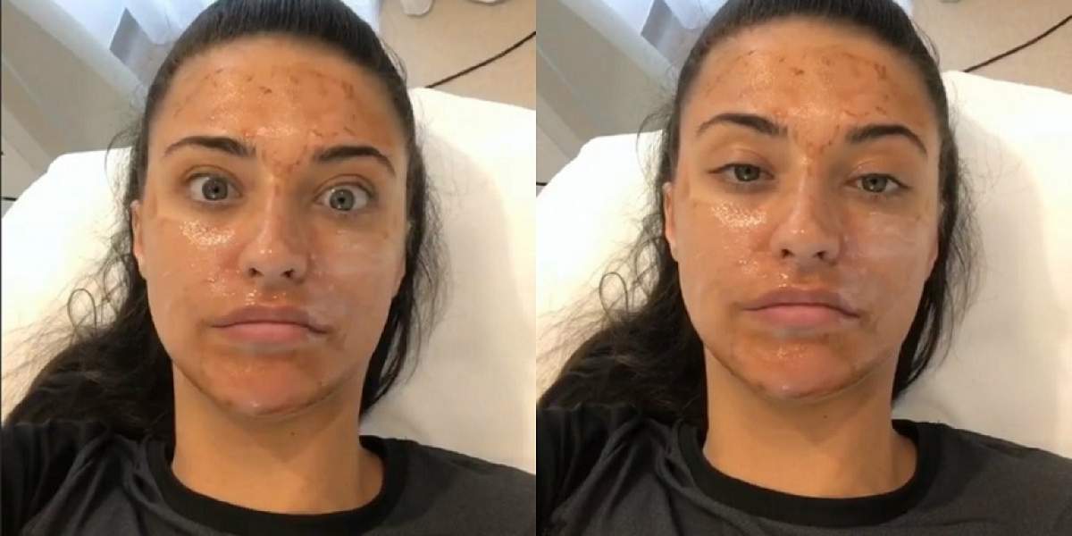 Antonia, surprinsă fără pic de machiaj, la cosmetică. Maya e copia ei fidelă