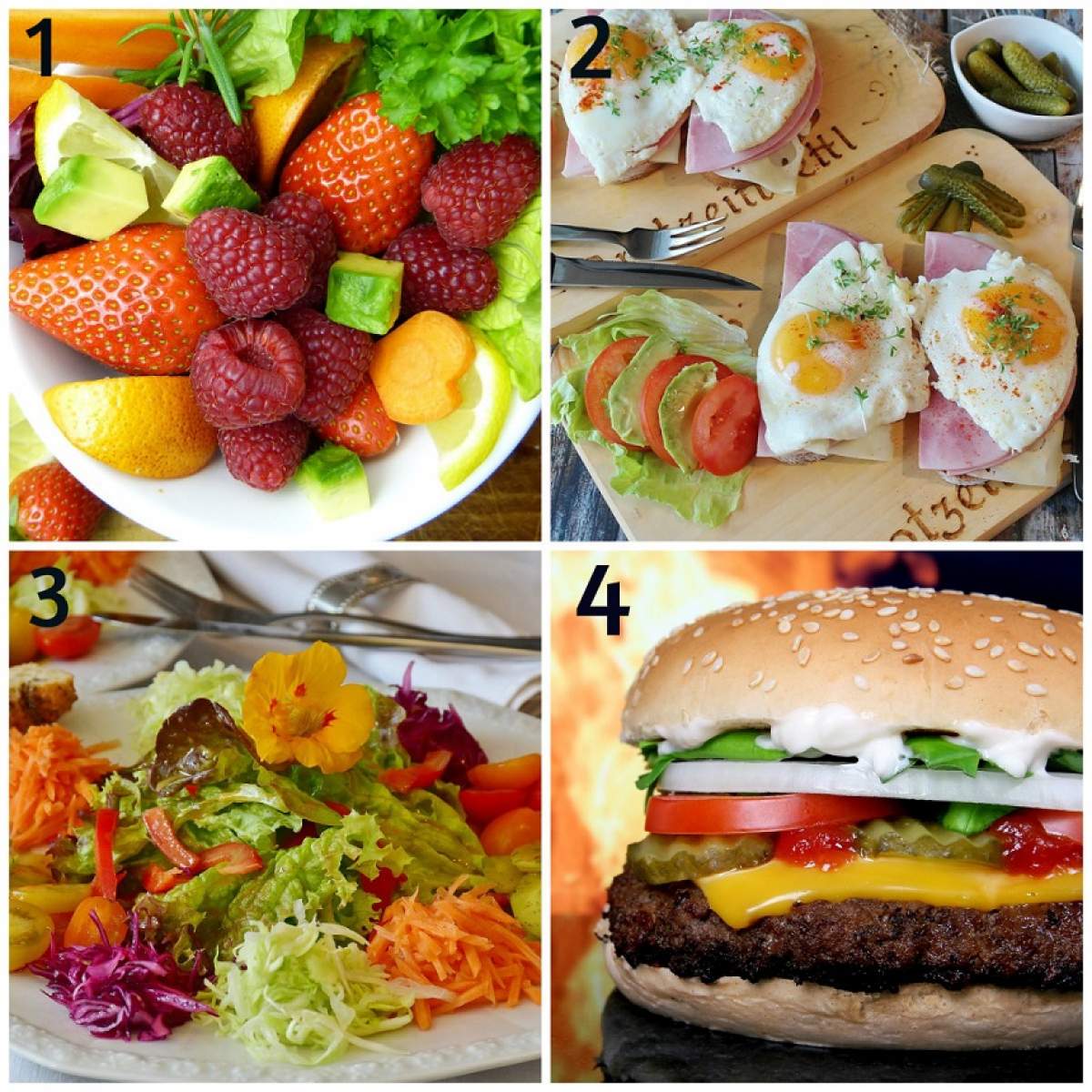 FOTO / TEST: Tu ce mănânci de obicei? Alege o imagine și află cât de sănătos e corpul tău