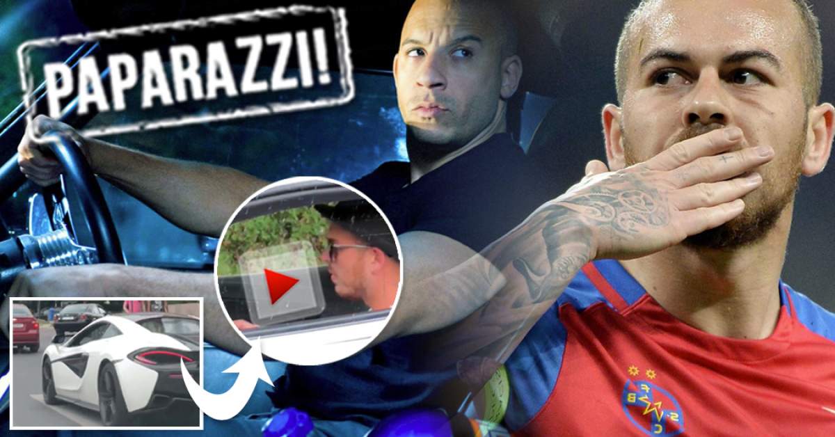 EXCLUSIV! Denis Alibec e mai tare decât Vin Diesel! Starul de la FCSB, furios şi iute pe străzile din Bucureşti!