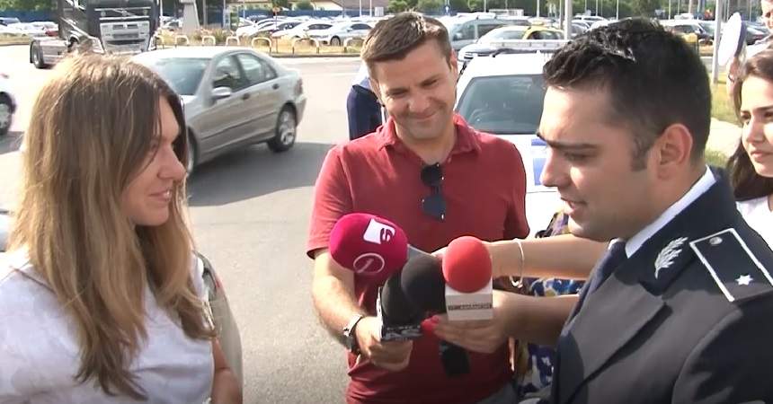 Simona Halep, oprită de poliţie chiar la plecarea de pe aeroport: "Te-am surprins cu 172 km/h"