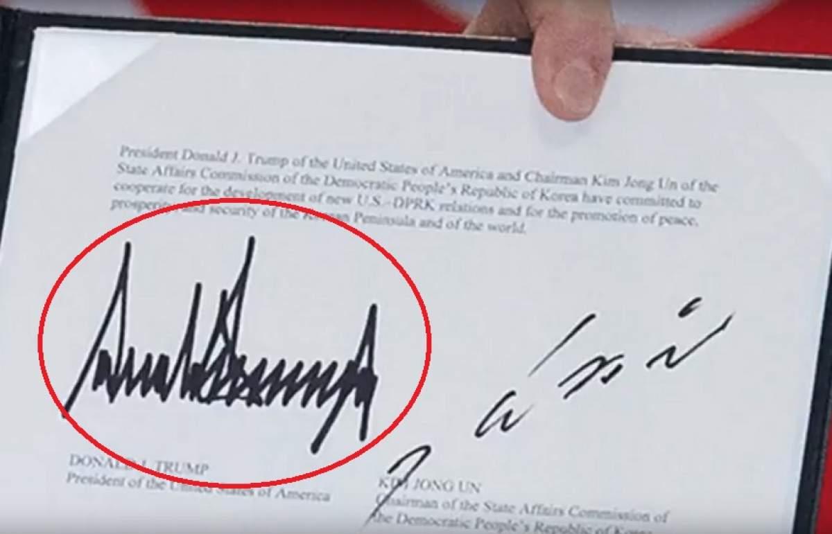 Semnătura lui Donald Trump, decodată de experții în scrisul de mână. Ce dezvăluie autograful Președintelui