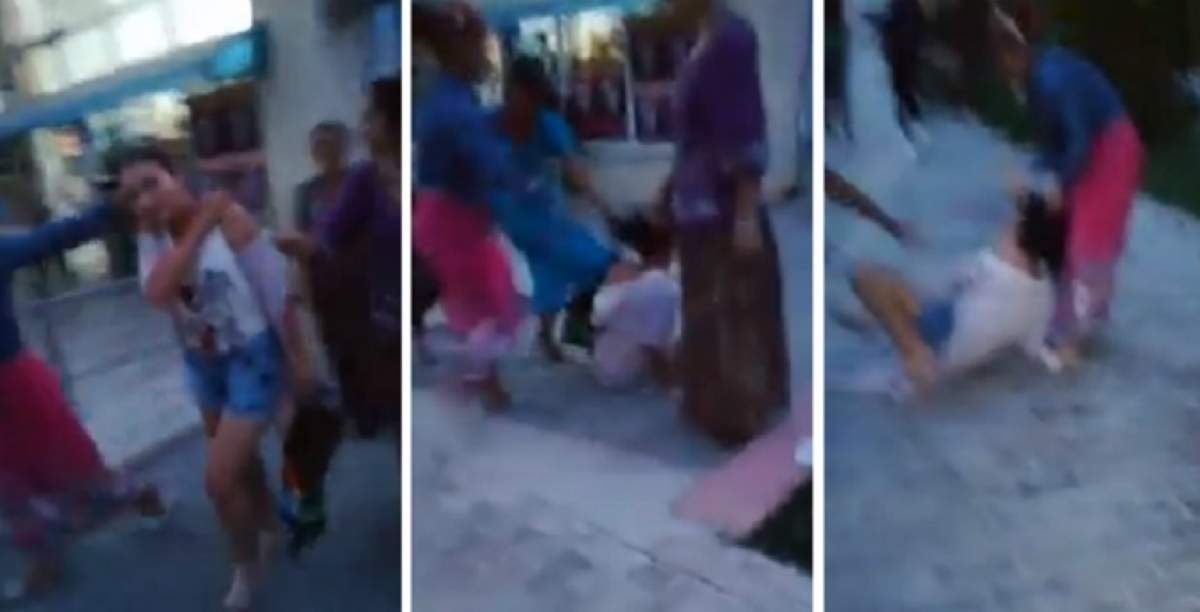VIDEO ŞOCANT! O copilă din Babadag a fost bătută crunt de trei femei, pe stradă. I-au smuls părul şi au călcat-o pe cap