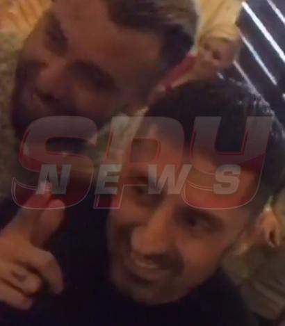 VIDEO EXCLUSIV / Steliştii şi dinamoviştii au dat-o la pace! Bănel Nicoliţă şi Ionel Dănciulescu au făcut-o lată într-un club de manele