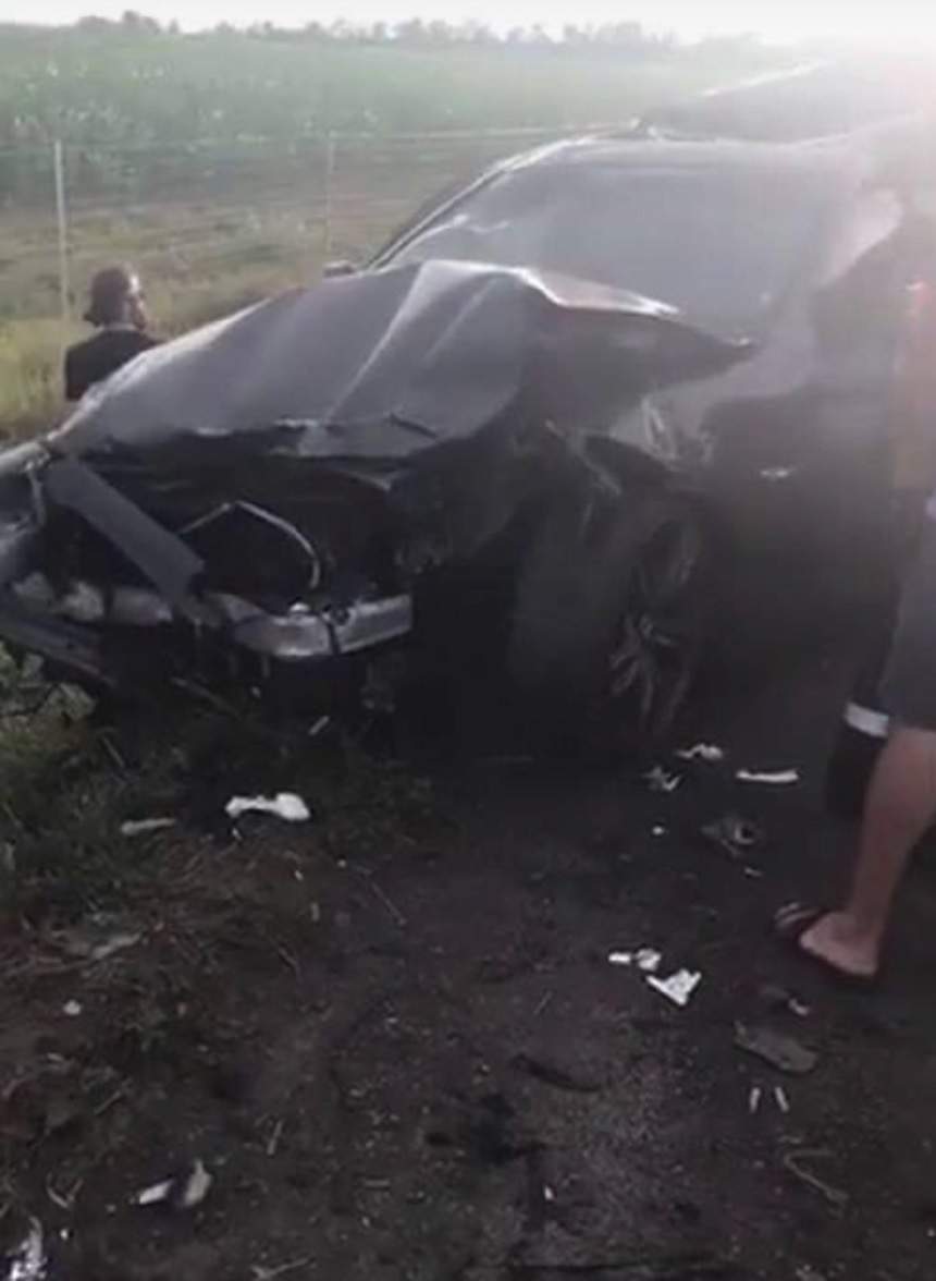 VIDEO / Cântăreț de manele, implicat în accidentul de pe autostrada A2. Artistul a fost operat de urgență la spital