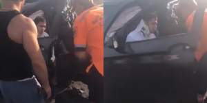 VIDEO / Cântăreț de manele, implicat în accidentul de pe autostrada A2. Artistul a fost operat de urgență la spital