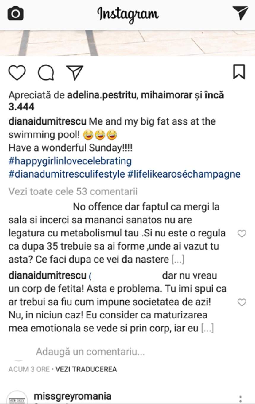 FOTO / Diana Dumitrescu, cu şunculiţele la vedere la piscină! "Eu şi fundul meu mare"