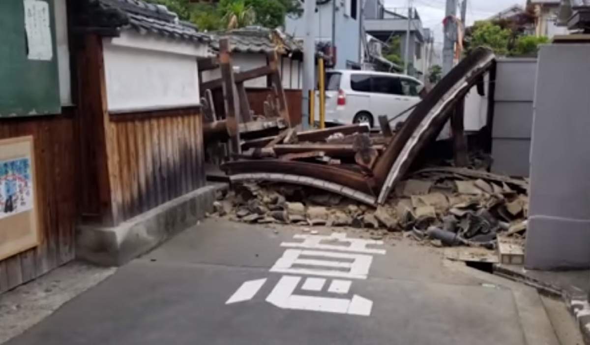 FOTO&VIDEO / Cel puțin 3 oameni au murit, în urma unui cutremur de 6.1 grade în Japonia