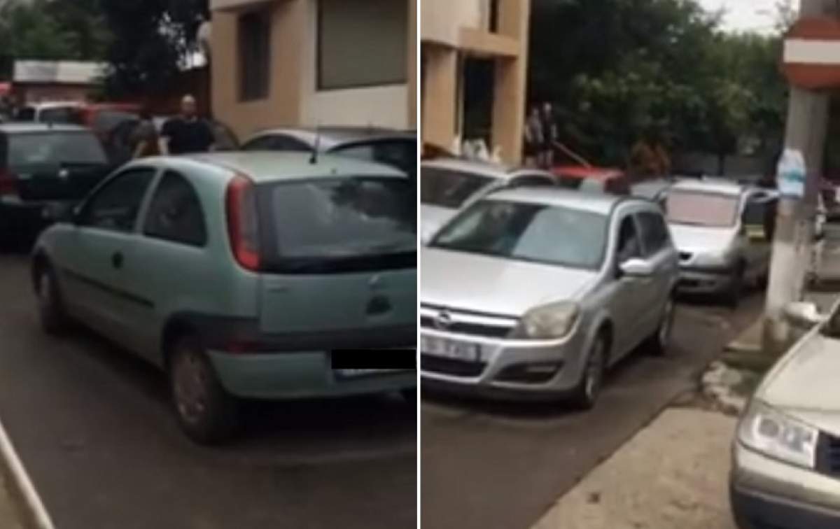 VIDEO / Pe aici nu se trece! O șoferiță din Iași a blocat o stradă cu 75 de mașini, chiar lângă spital