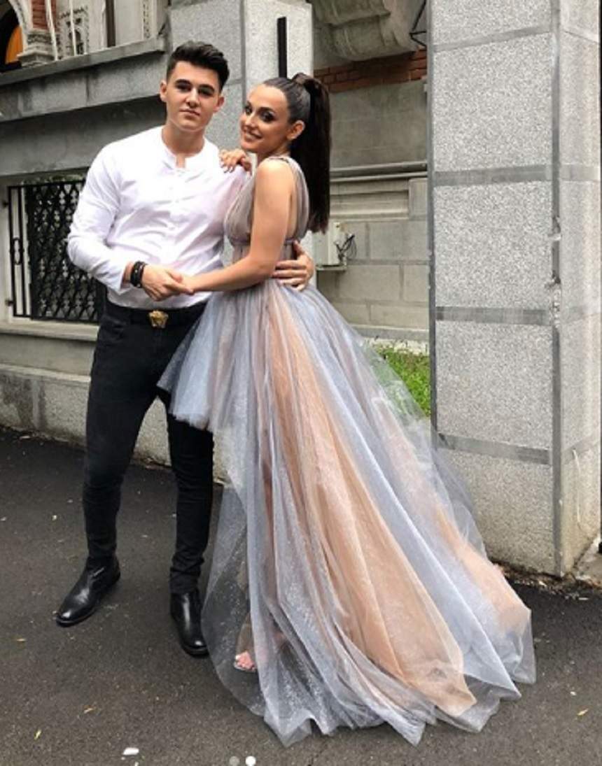 FOTO / Mario Fresh și-a dus iubita cu limuzina la bal. Alexia Eram a purtat o rochie spectaculoasă