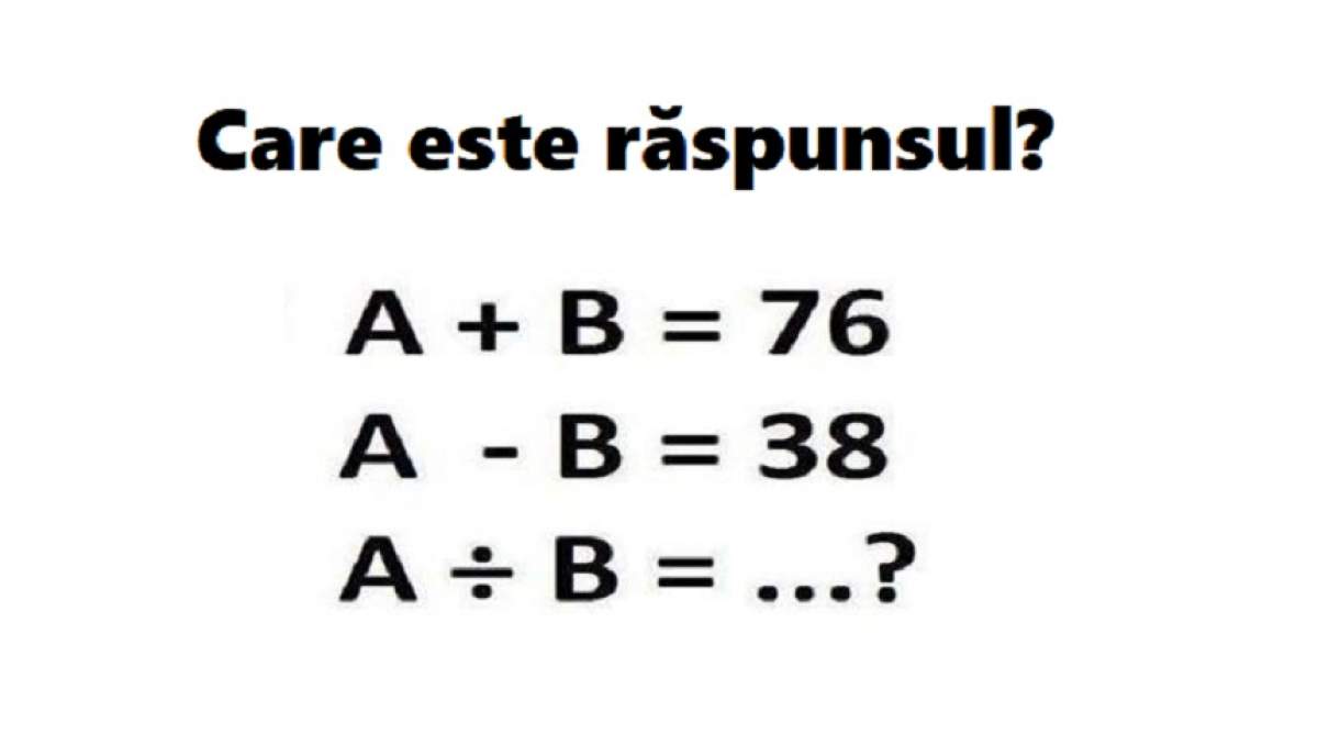 TEST: Care este rezultatul ultimului calcul? Problema care i-a pus pe mulți în dificultate!