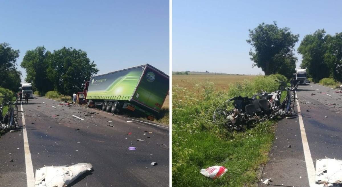 VIDEO / Accident grav în Constanţa! Un bărbat a murit, după ce un TIR şi un autoturism s-au ciocnit