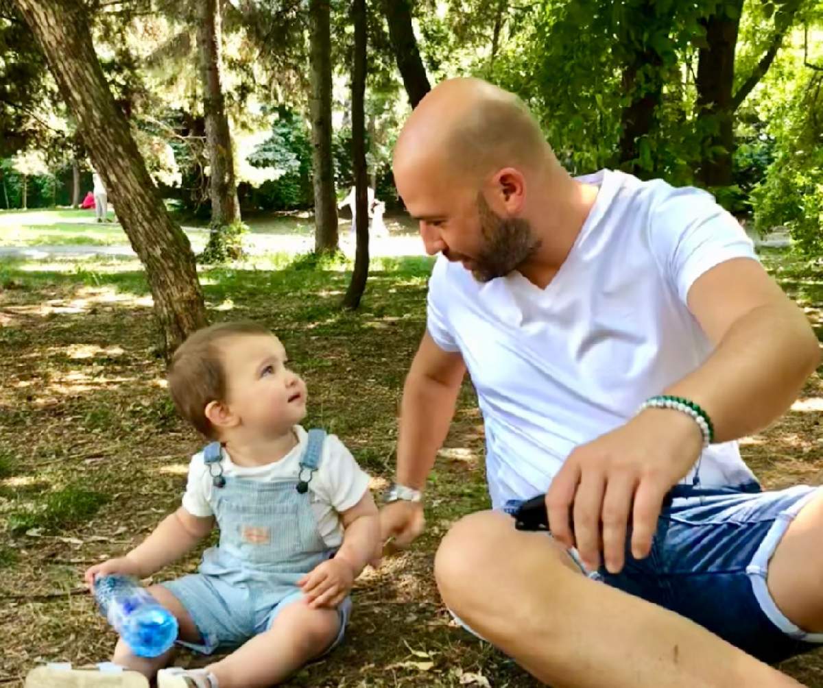 VIDEO / Andrei Ştefănescu, imagini emoţionante cu fiul lui: "Îmi calcă pe urme"