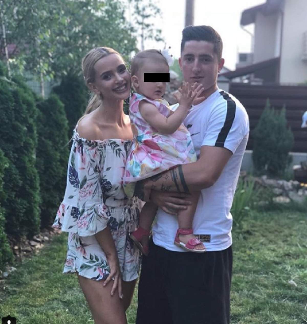 FOTO / Cât de mare s-a făcut fetița lui Steliano Filip! Micuța îi seamănă leit dinamovistului