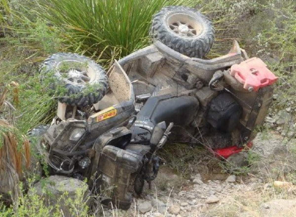 FOTO / Incident șocant în Zlatna. Un bărbat a murit în urma unui accident cu ATV-ul