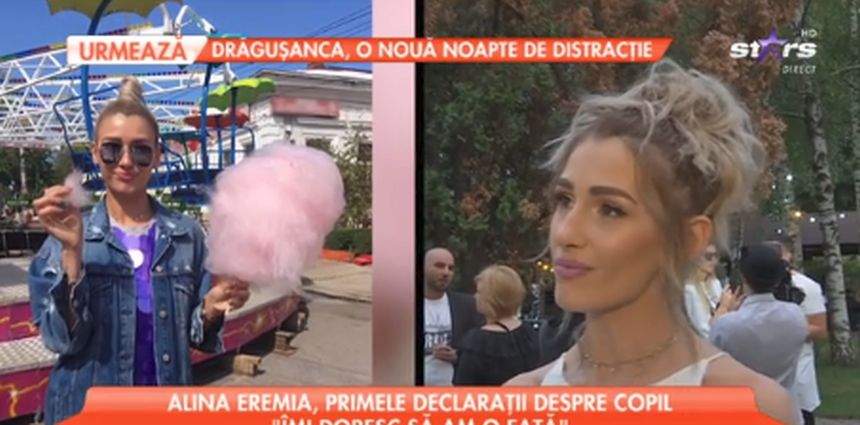 VIDEO / Alina Eremia a vorbit despre sarcină. "Mi-e foarte greu"