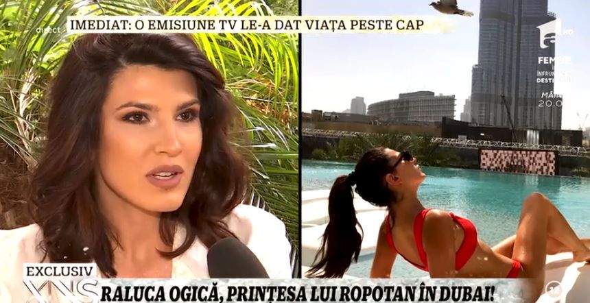 VIDEO / Raluca Ogică, despre viaţa de lux din Dubai. "Este normală"