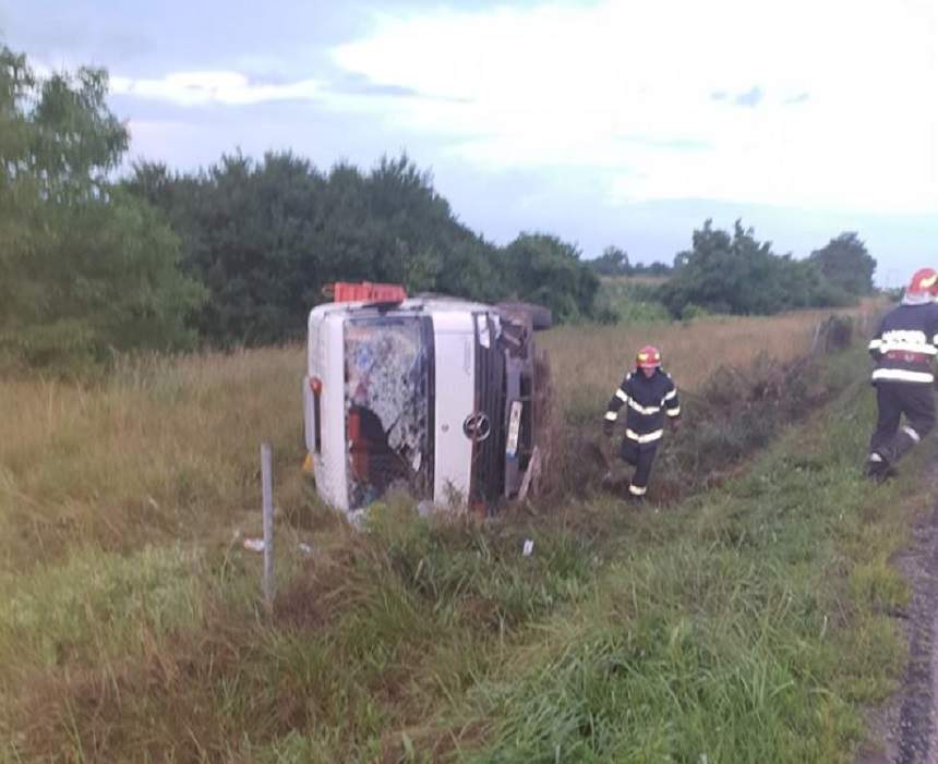 FOTO / Accident grav în Giurgiu! O persoasă a rămas încarcerată