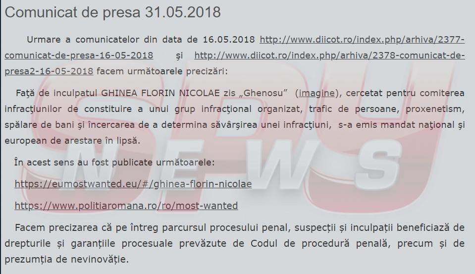 Cel mai căutat interlop din România umileşte încă o dată DIICOT şi Poliţia! Ce face Ghenosu, în timp ce e dat în urmărire internaţională!