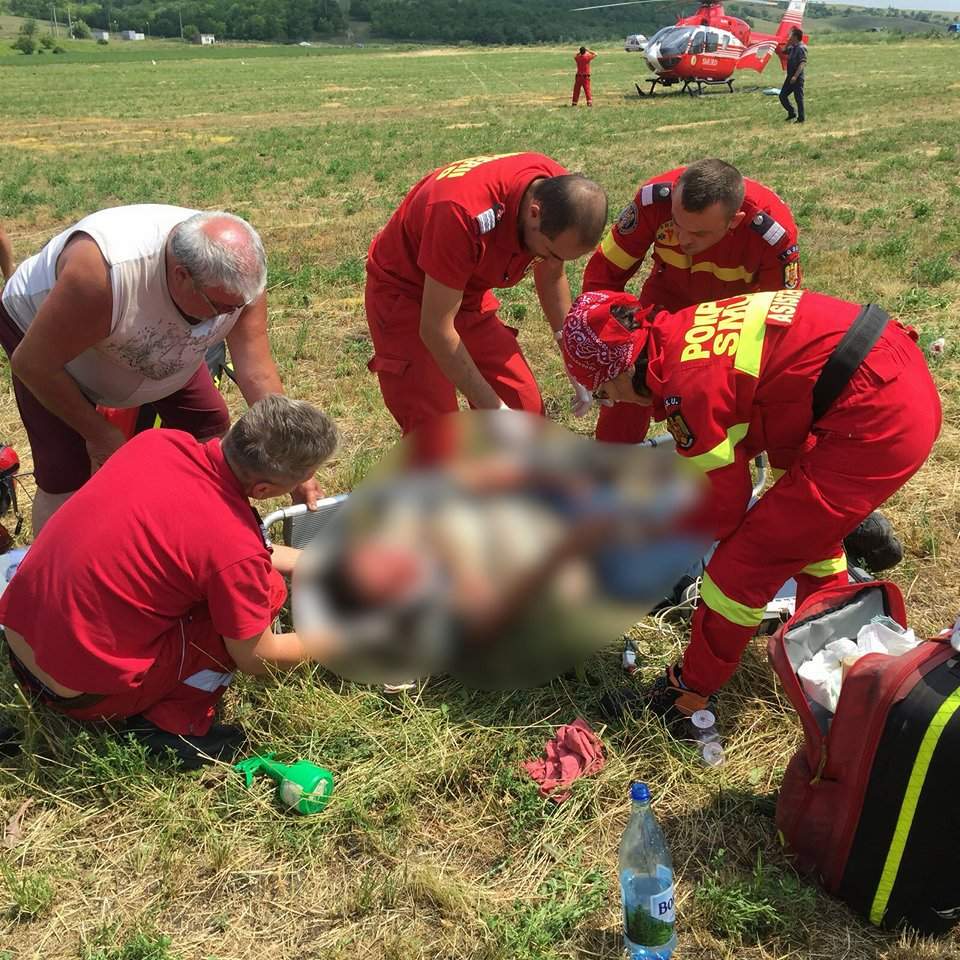 Avion utilitar, aterizat forțat la Galați. Echipajele de salvare au intervenit imediat