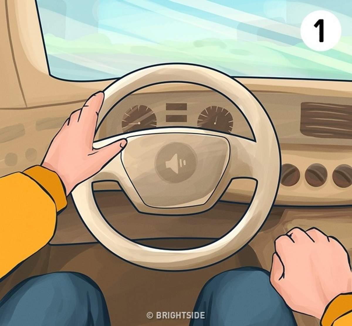 Tu cum ţii volanul? Poziţia mâinilor în timp ce conduci spune multe despre tine