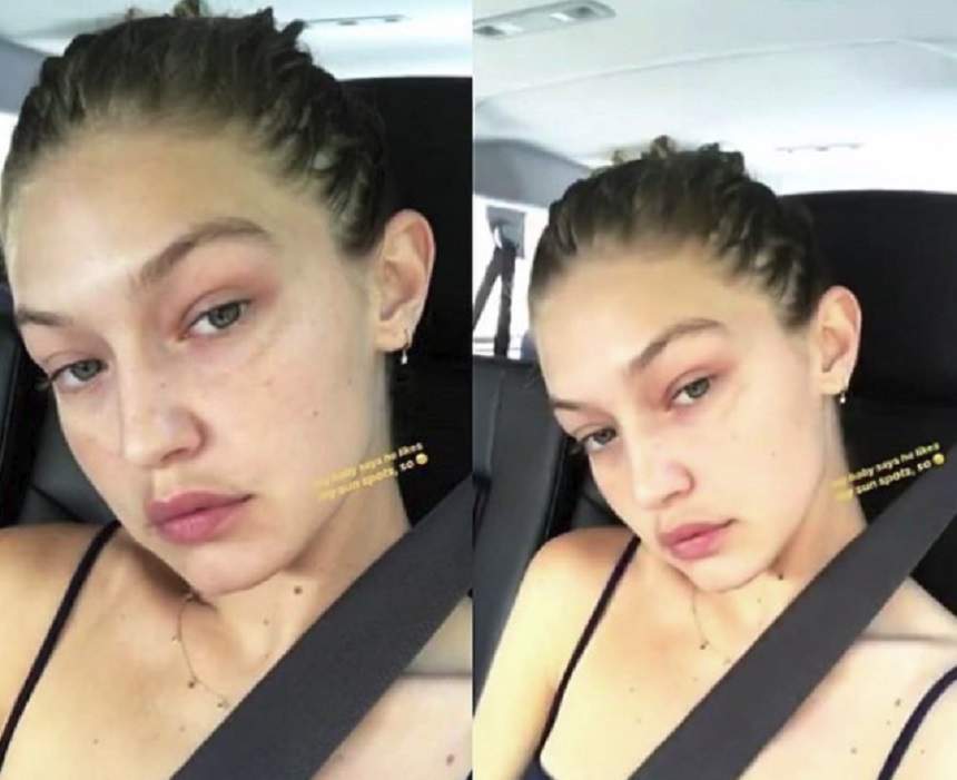 Gigi Hadid, fără strop de machiaj! O recunoşti?