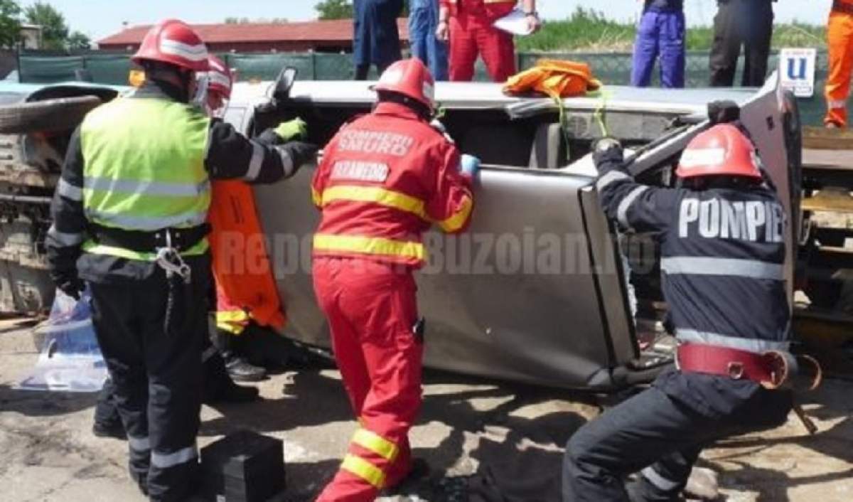 VIDEO / Accident cumplit la Buzău! Un militar a murit, iar alți trei sunt în stare critică