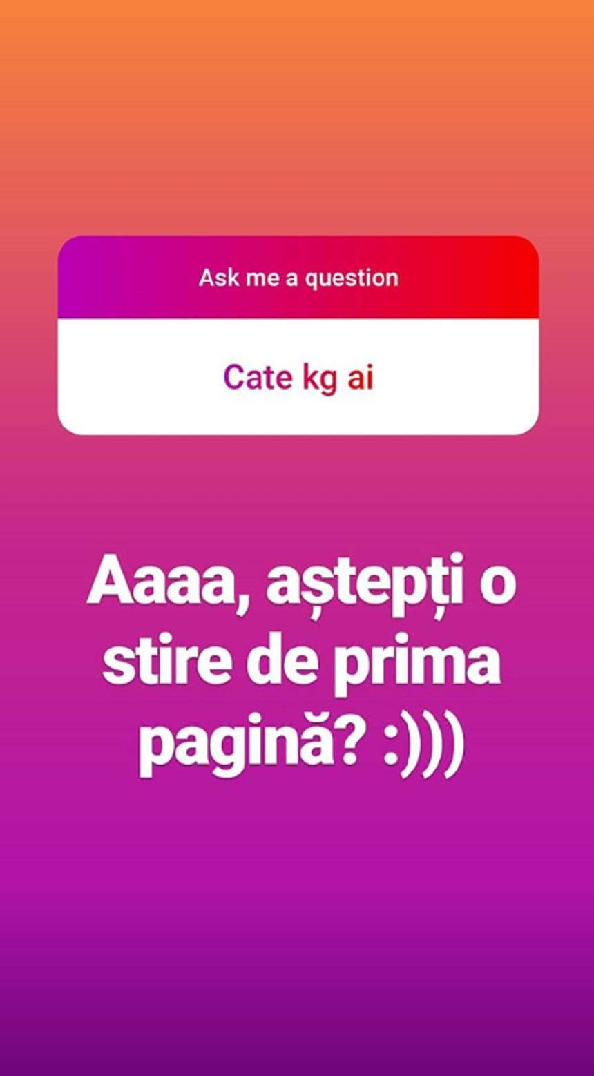 Oana Roman a fost întrebată câte kilograme are. Răspunsul vedetei te va lăsa mască