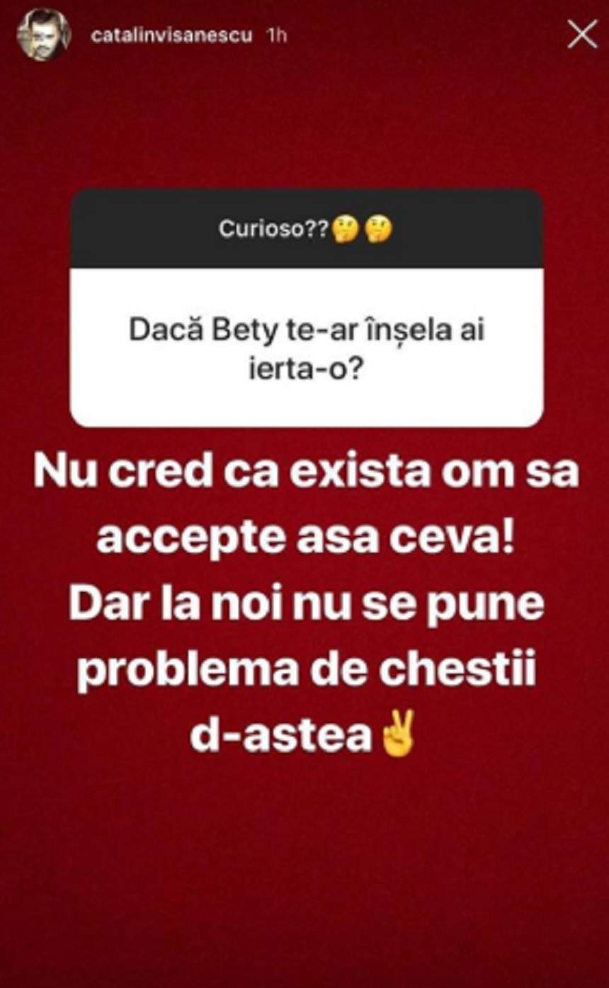 Cătălin Vișănescu vorbește despre infidelitate după ce Betty s-a pozat aproape goală: "Nu cred că există om care să accepte"